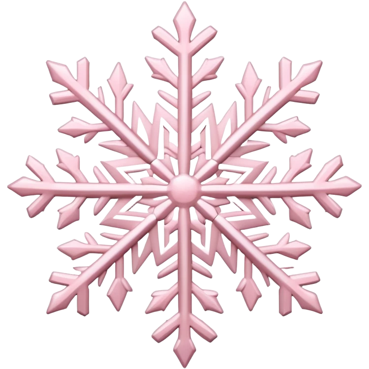 pastel pink snowflake  emoji