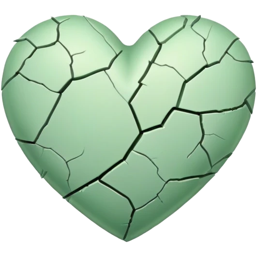 Light green heartbreak emoji