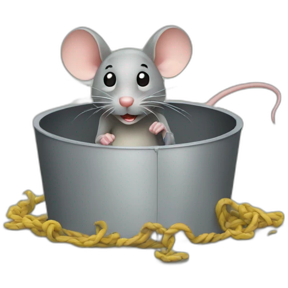 mouse stuck in trap emoji