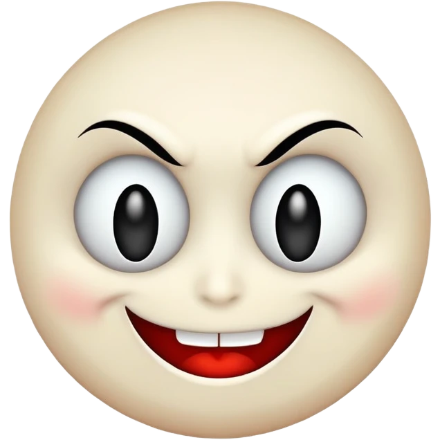 Evil smiling face emoji