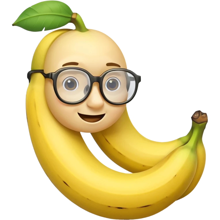 banana with glasses emoji