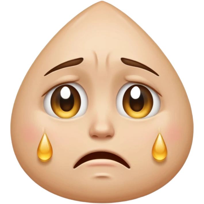crying face emoji, expressive and clear emoji