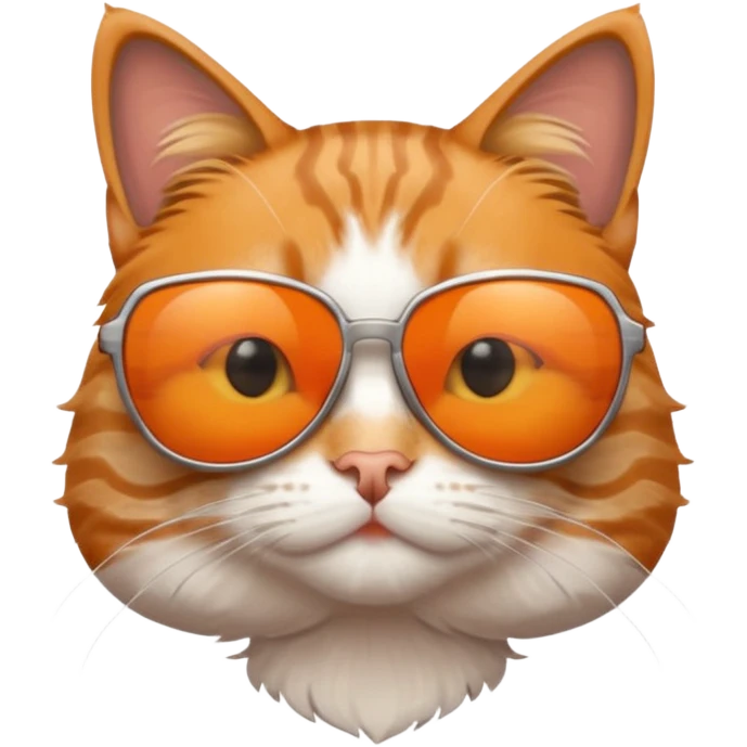 Cat wearing sunglasses emoji