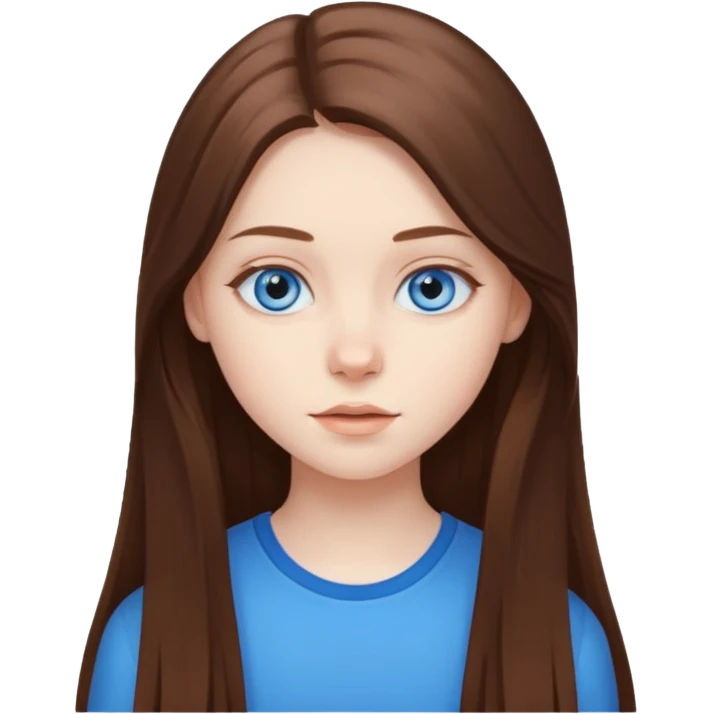 An bloude girl teen-adoult very  long hair emoji