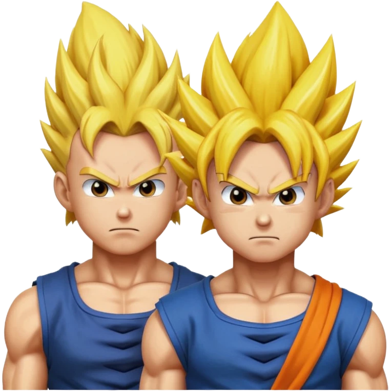 Goku and Vegeta super Saiyan  emoji