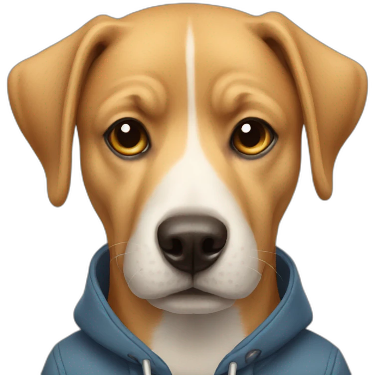 Man dog emoji