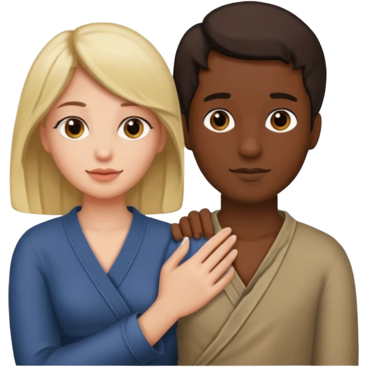 Women wraps her hand on man penis  emoji