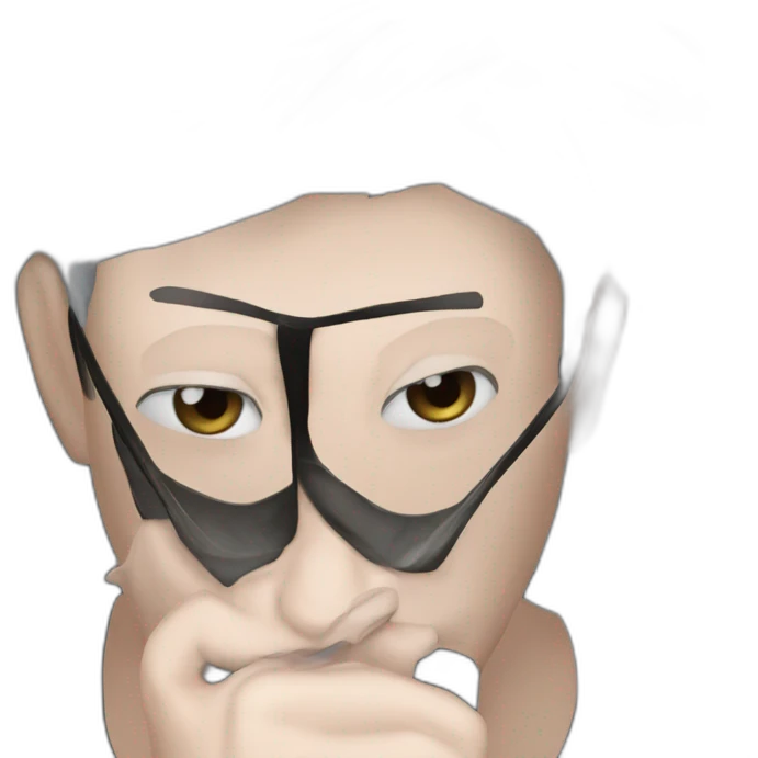 white hair boy solo focus emoji