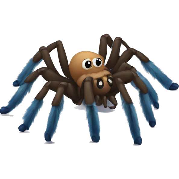 Tarantula with blue toes  emoji