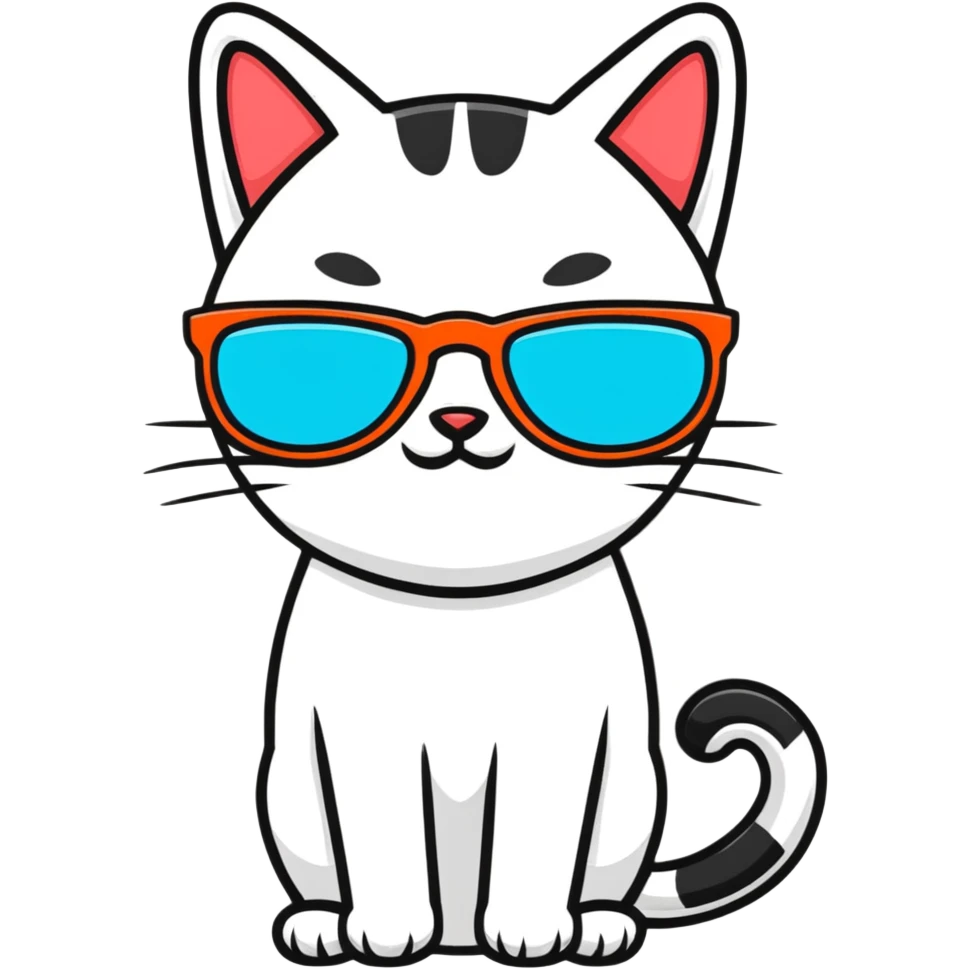 cat wearing sunglasses emoji