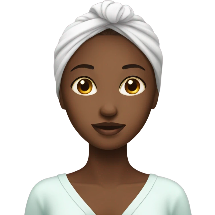 Girl doing spa emoji