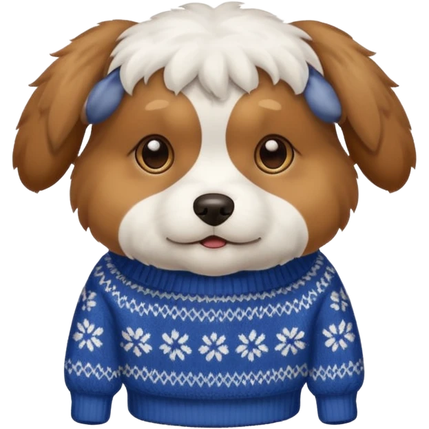 Dog with switer emoji