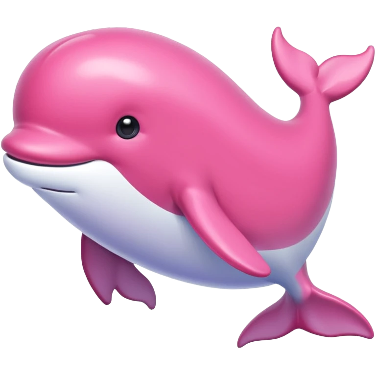 Ballena rosa emoji