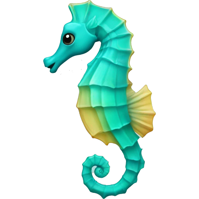 turquoise seahorse emoji