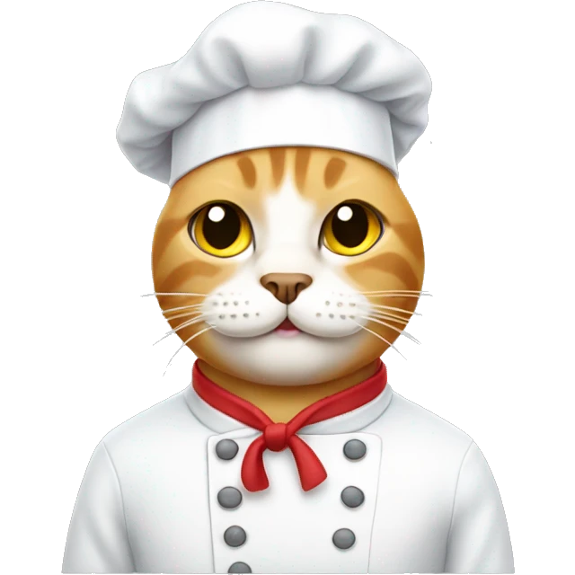 chef cat with a moustache emoji