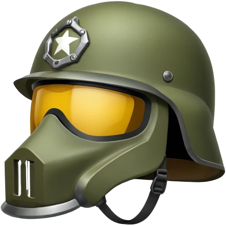 Make a helmet that's used in war emoji