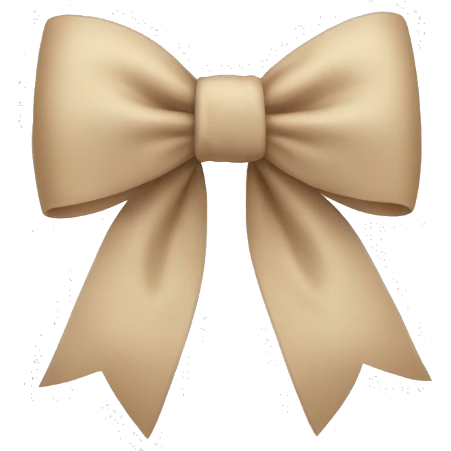 Beige bow  emoji