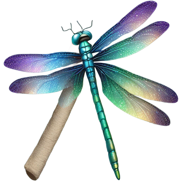 Iridescent dragonfly emoji