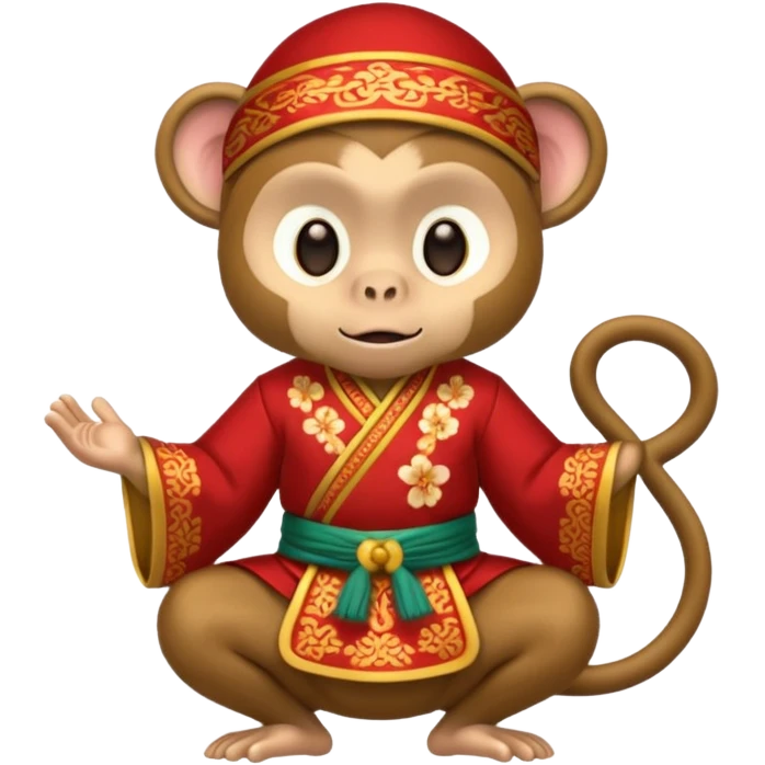 asian tradationals clothe monkey emoji