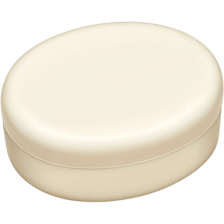 oval white soap emoji