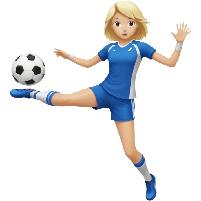 공차고있는 여자 아이 emoji