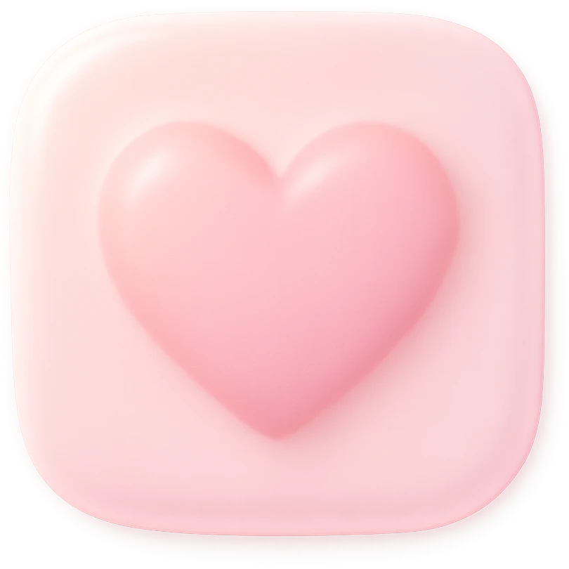 pink icon, soft and dreamy emoji