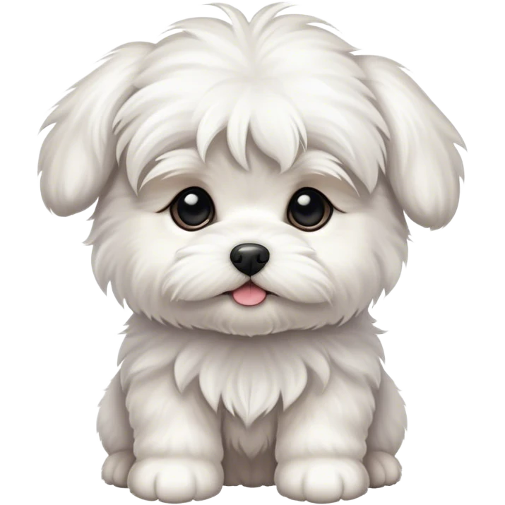Maltese puppy emoji