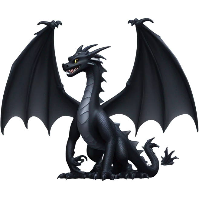 Toothless and his white dragon friend emoji emoji