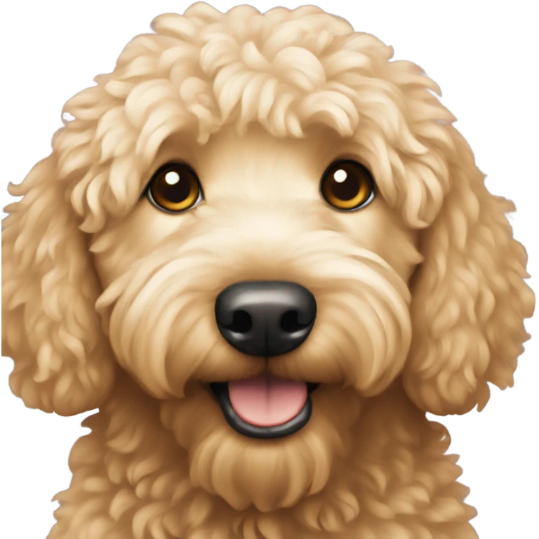 Miniature golden doodle  emoji