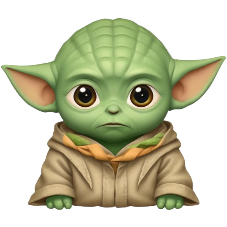 Sad baby yoda emoji