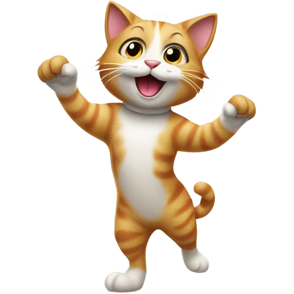 Cat dancing emoji