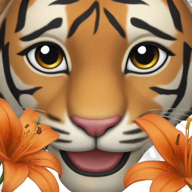 tiger lily  emoji