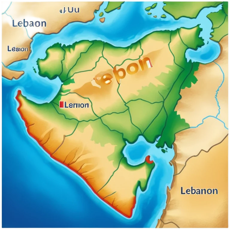 Lebanon map emoji