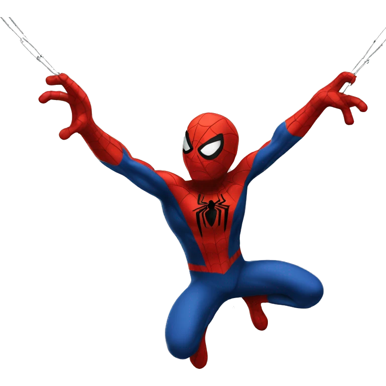 Spiderman swinging emoji