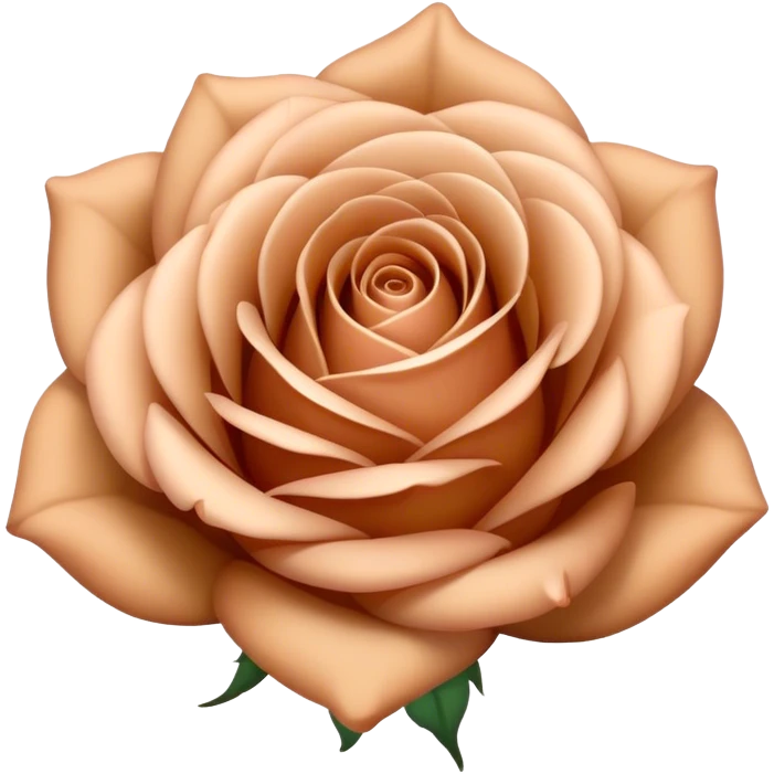 Light brown rose emoji