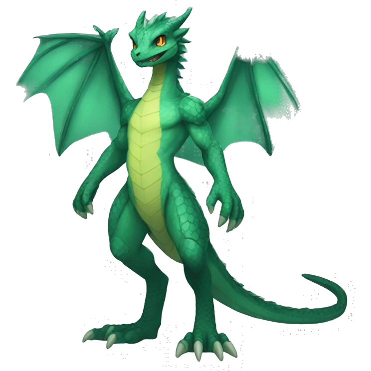 Anthro Sona Fakemon Reptilian Draco Full Body emoji