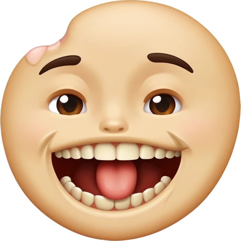 Biting  emoji