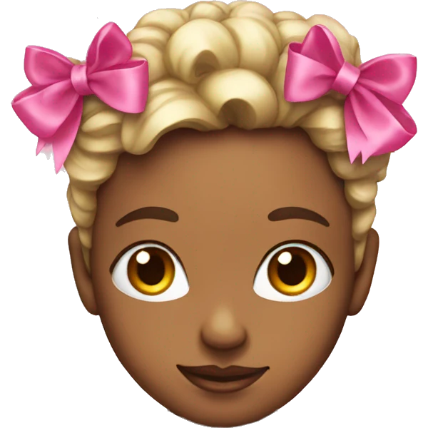 face with pink bow emoji