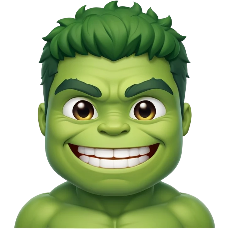 Cute hulk  emoji