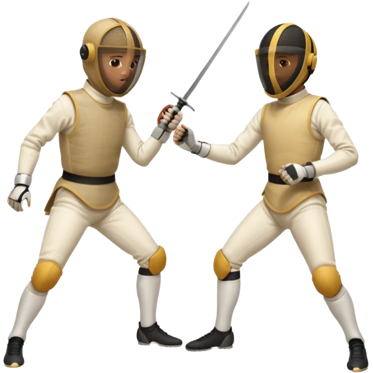  a fencing duel with epees emoji