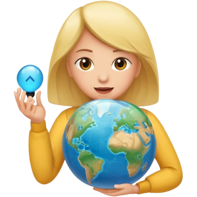 bola del mundo internet y una cara en medio mirando un movil emoji