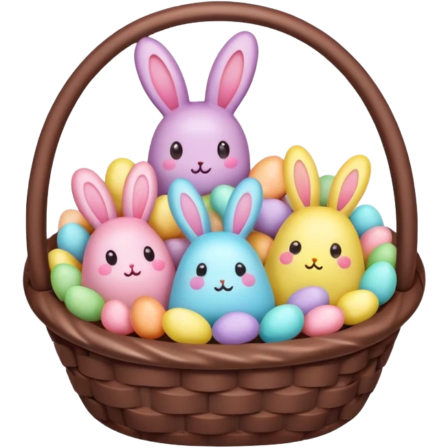  peeps marshmallow easter candy basket kawaii chocolate bunny jelly bean eggs emoji