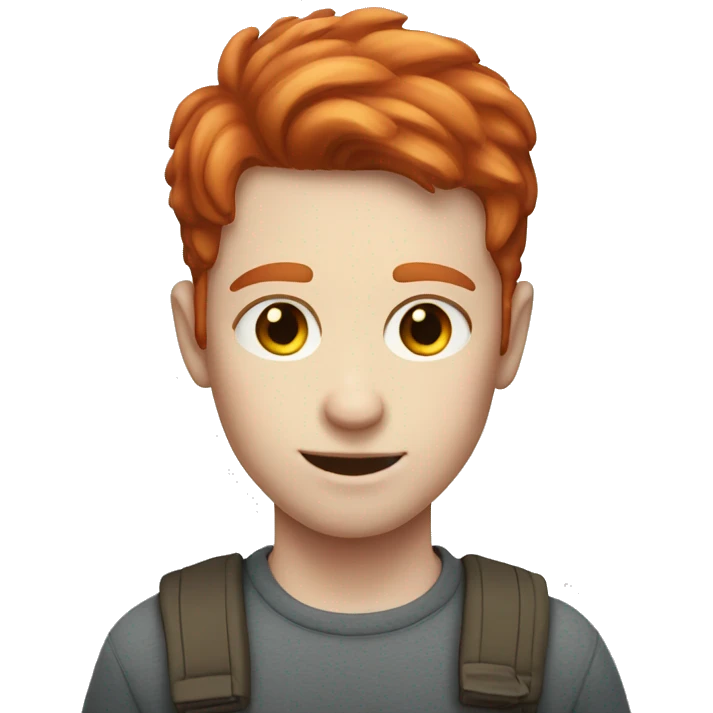 brother with short red hair and pale skin emoji
