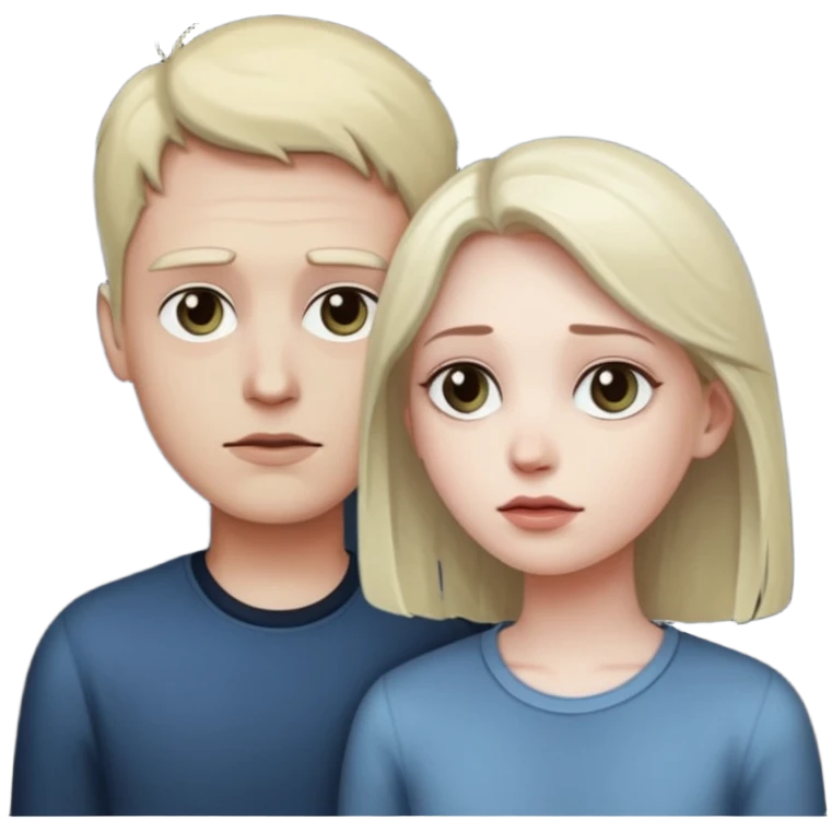  Indifference - 2 people looking away from each other emoji