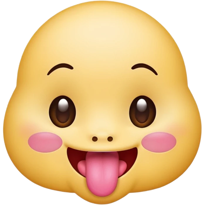 tongue out emoji kawaii face cute face :3 tongue out silly and fun adorable emoji emoji