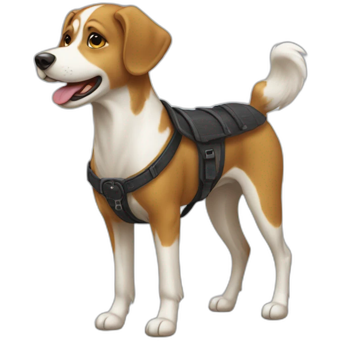Chien sur cheval emoji