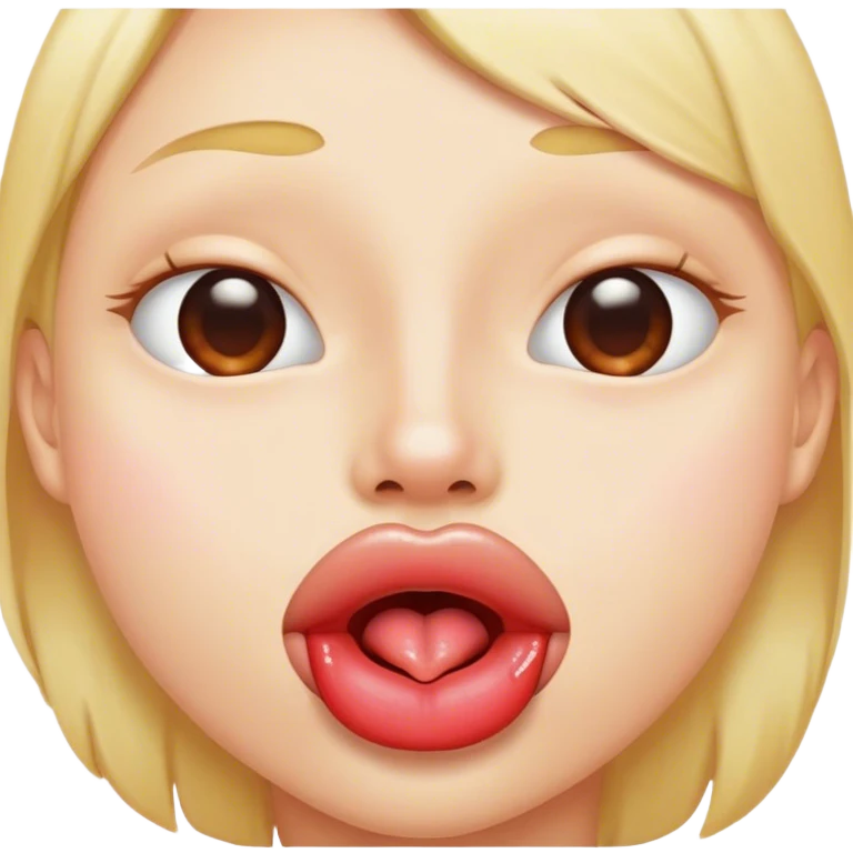 Freaky licking lips emoji