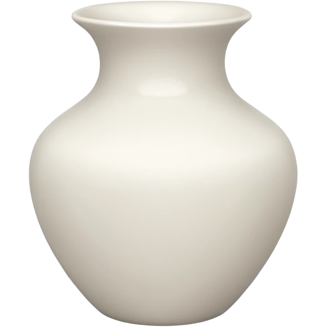 vaso branco sem flores emoji