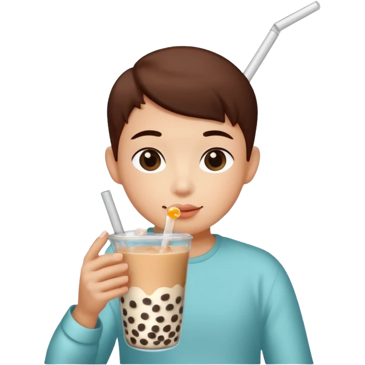 Nutria con un vasito de 🧋 emoji