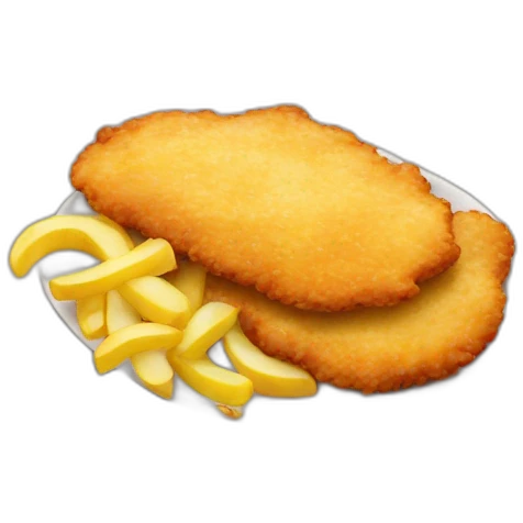 Schnitzel mit Pommes emoji